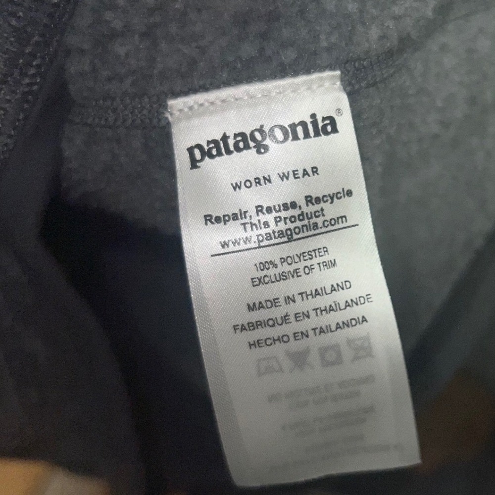 Patagonia Better Sweater 1/4 Zip Pullover L Gray Good Used Condition Fleece - Picture 7 of 11